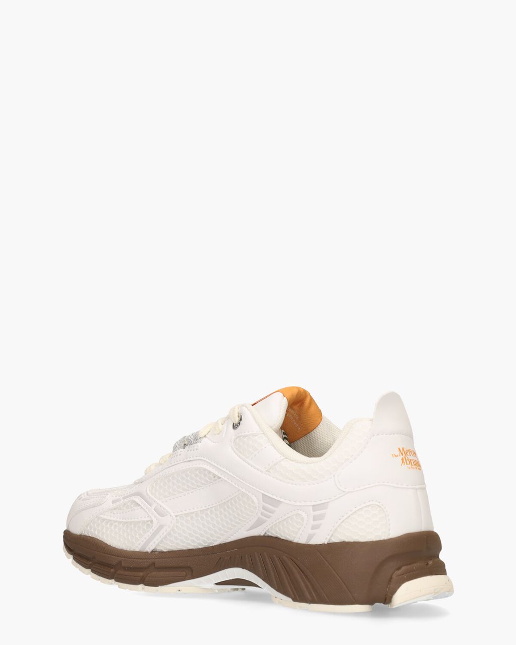 Mercer Amsterdam The Re-Run Grape Wit/Donkerbruin Damessneakers