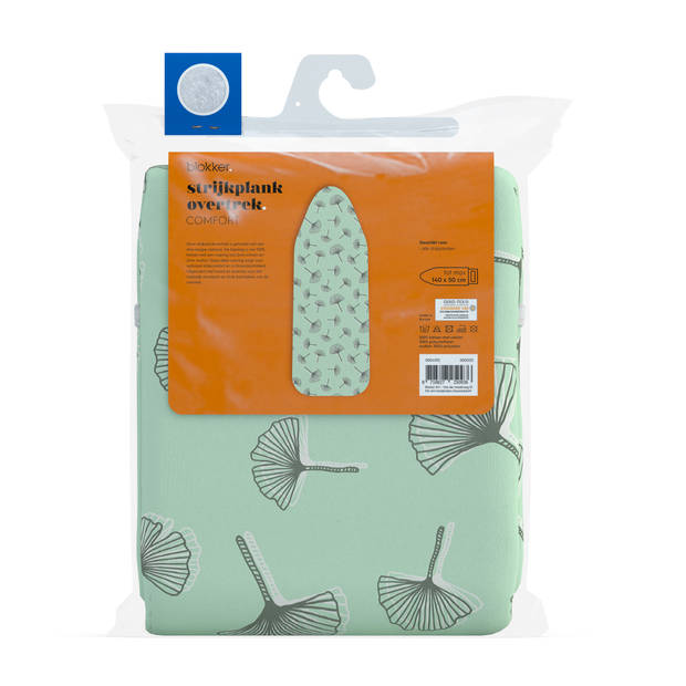Blokker Strijkplankhoes Comfort - Uni - 140x50 cm - Gingko