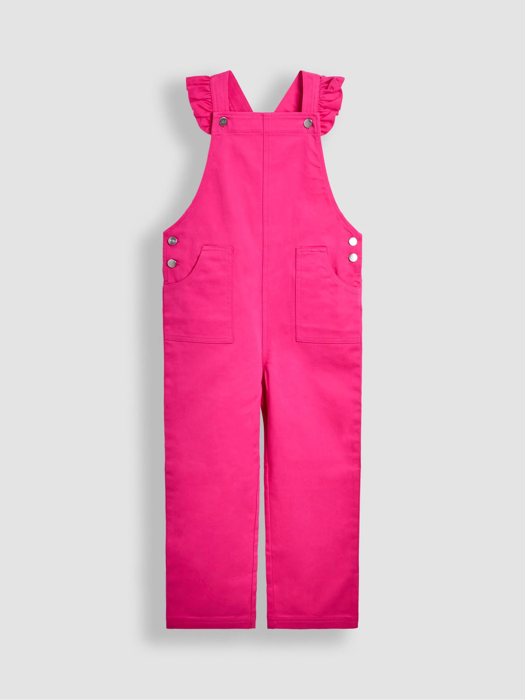 JoJo Maman Bébé Frill Shoulder Dungarees