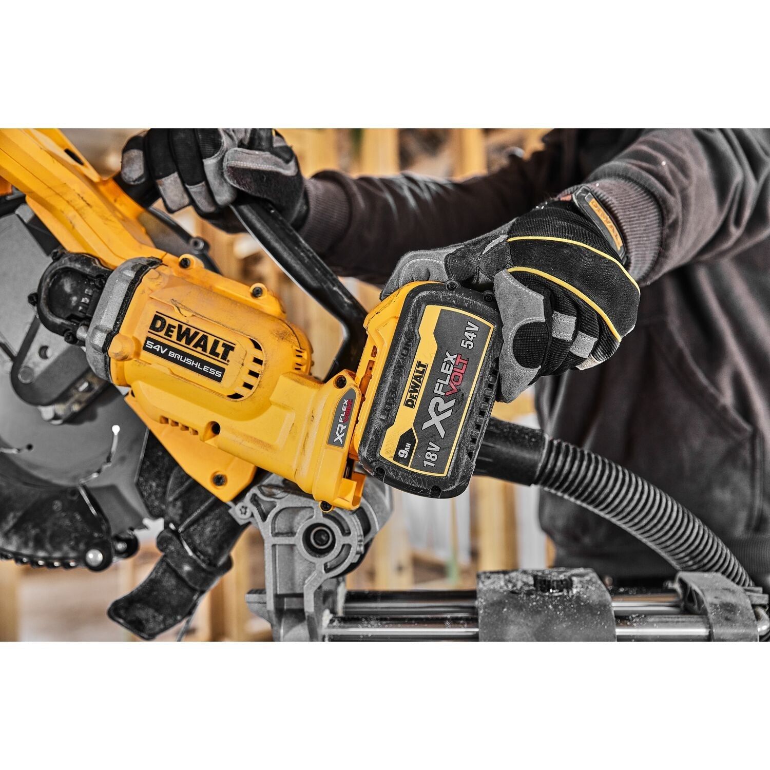 DeWALT DCS781N Accu Afkort-/Verstekzaag 305mm 54V XR FlexVolt Basic Body