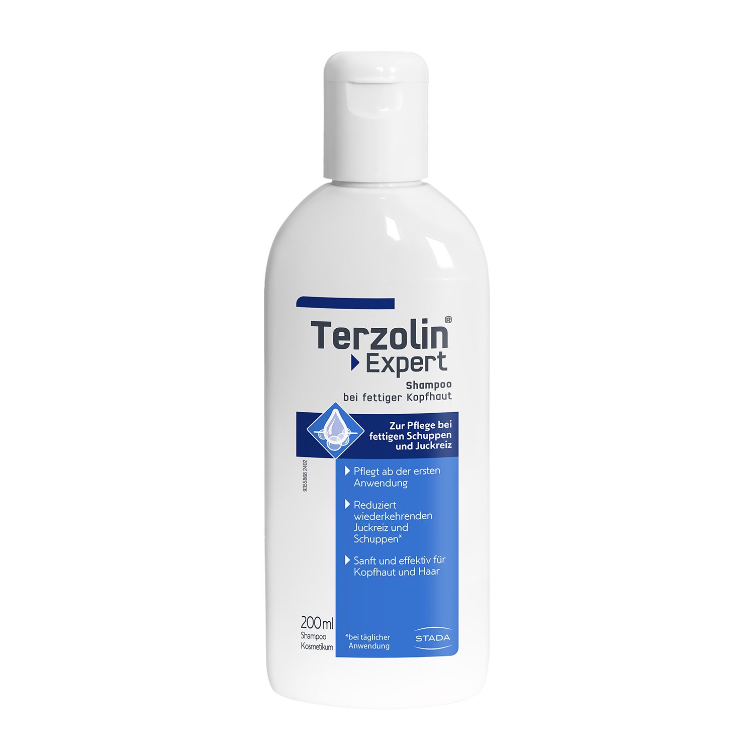Terzolin® Expert Schuppen-Shampoo bei fettiger Kopfhaut, Juckreiz und Schuppen. Besonders geeignet für fettige Kopfhaut und fettige Schuppen. Reduziert den Schuppenpilz, entfernt Schuppen keratolytisch und versorgt die Kopfhaut mit Feuchtigkeit.