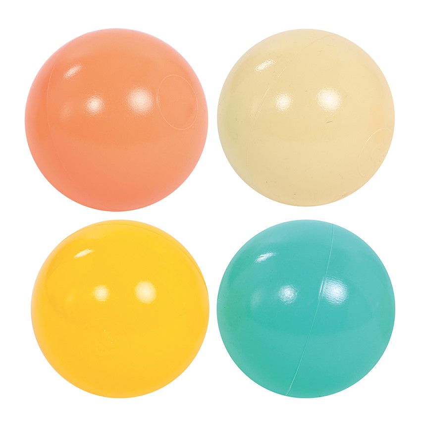 Lot de 60 balles multicolores - Ecru
