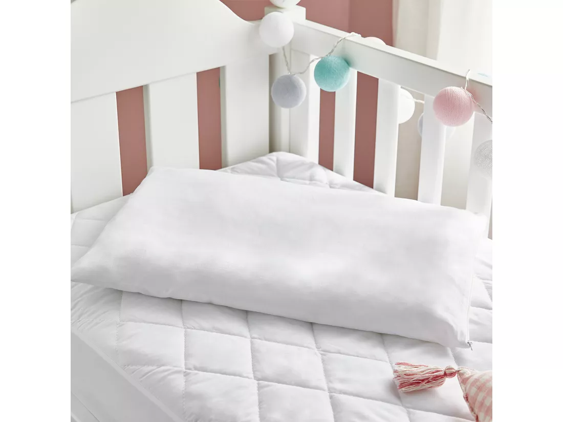 Oreiller anti-acariens pour enfants, déhoussable, 100% coton