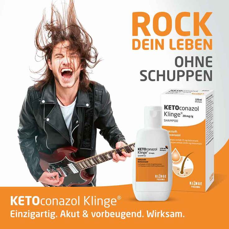 KETOconazol Klinge Shampoo 20 mg/g, 120 ml