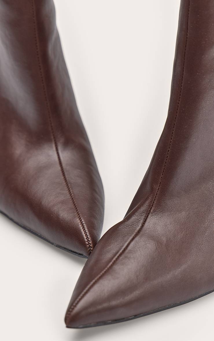 Chocolat Bottines À Talons Hauts