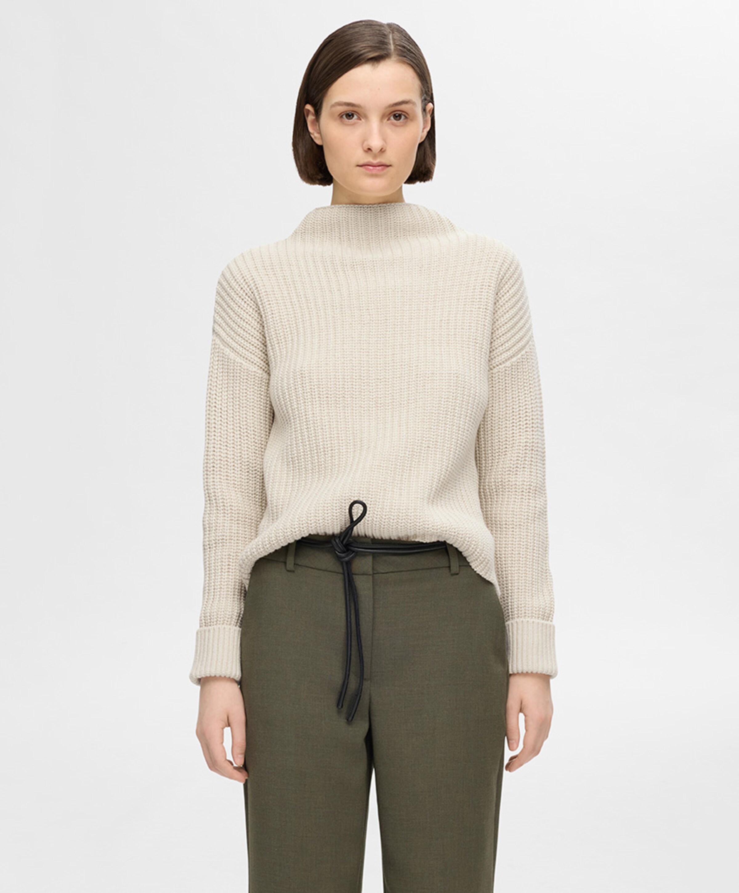 Selected Dames trui ecru