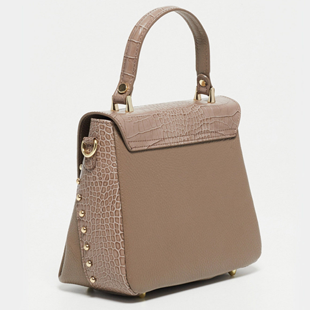 Christian Laurier Sac à main en Cuir Yasmin taupe  - 22x19.5x10 cm