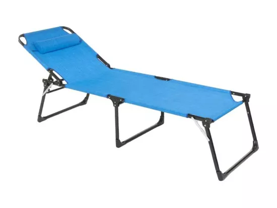 Bain de soleil pliant en aluminium transat de plage PINNACLE