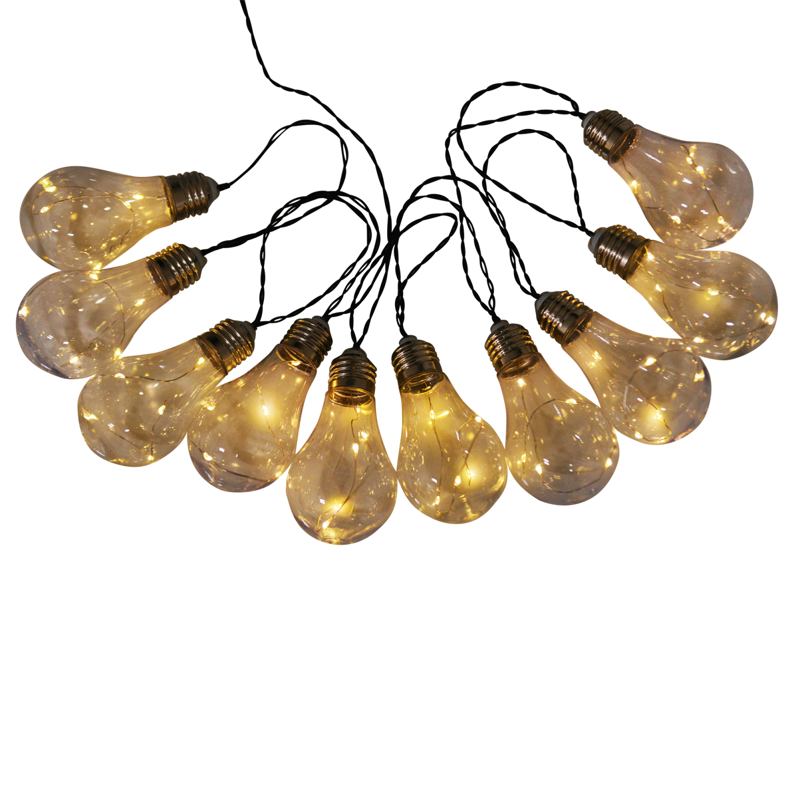 LED-Lichterkette - Glühbirnen - solarbetrieben