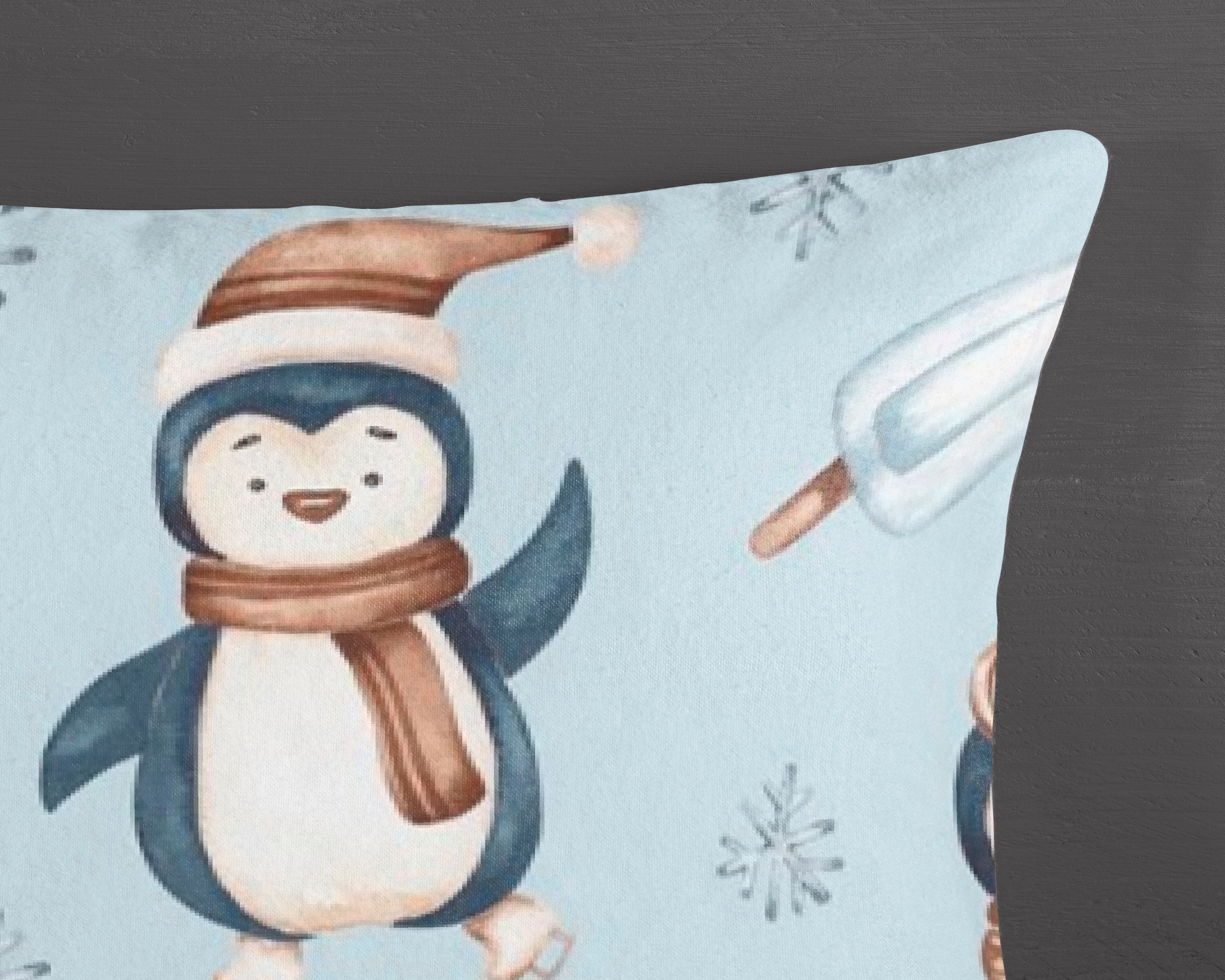good morning Kinderbettwäsche »Jani« 2 Stk. tlg. Biber, 135x200, Warm, Weich, Wende, Reissverschluss, Kind, Winter, Blau