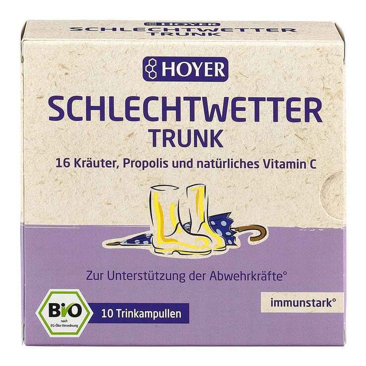 Hoyer Schlechtwetter Trunk Trinkampullen, 10X10 ml
