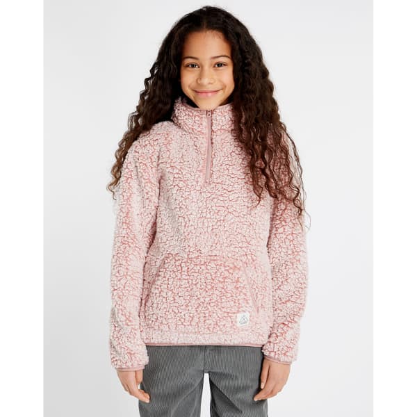 Sweat polaire PROTEST PRTLINDE JR 1/4 ZIP TOP MAUVEPINK