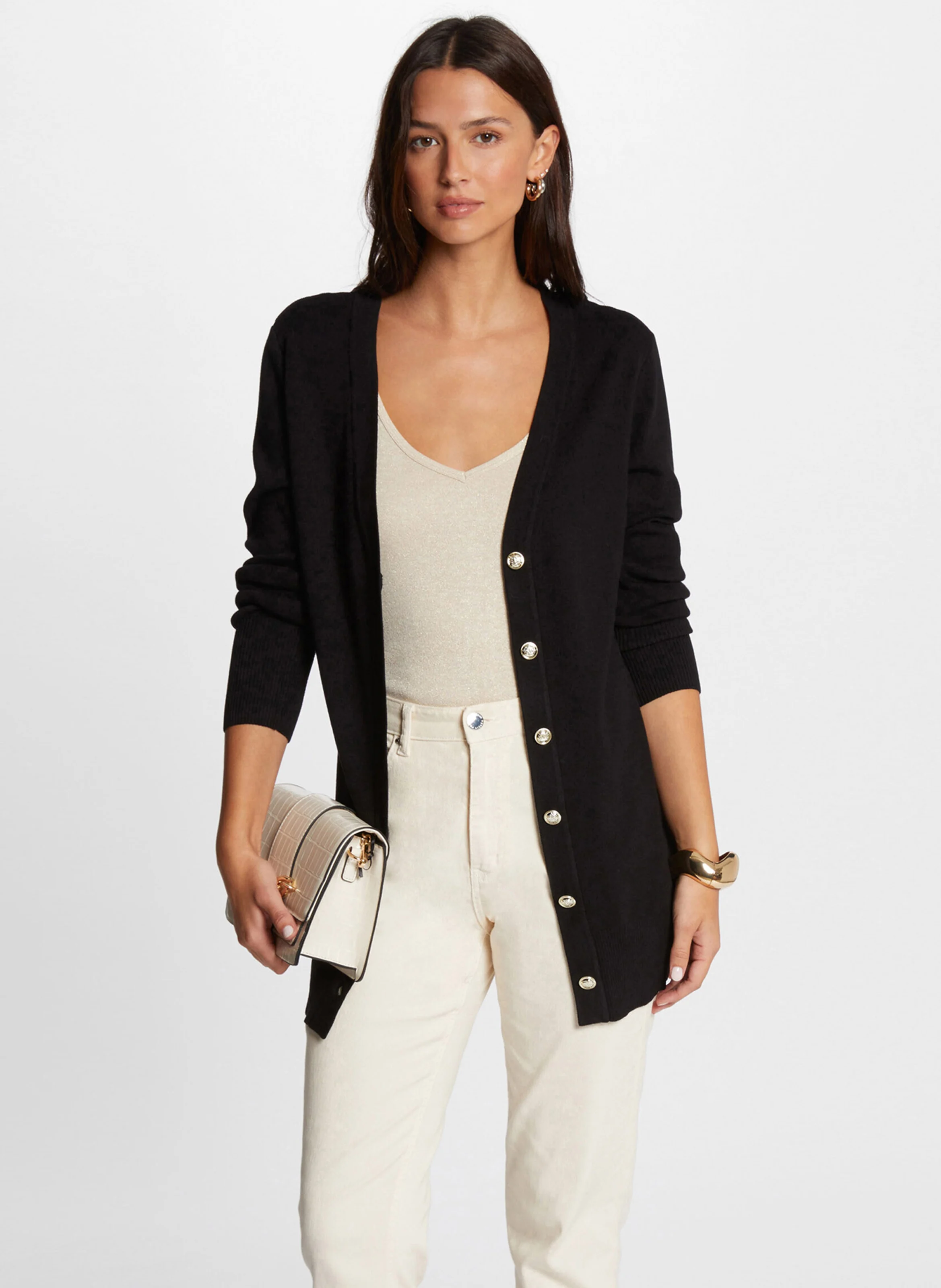 MGAELA - Gilet col V | Noir