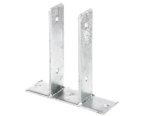 U-vormige paalanker voor schroefmontage, 71 x 200 mm, thermisch verzinkt, 1 stuk