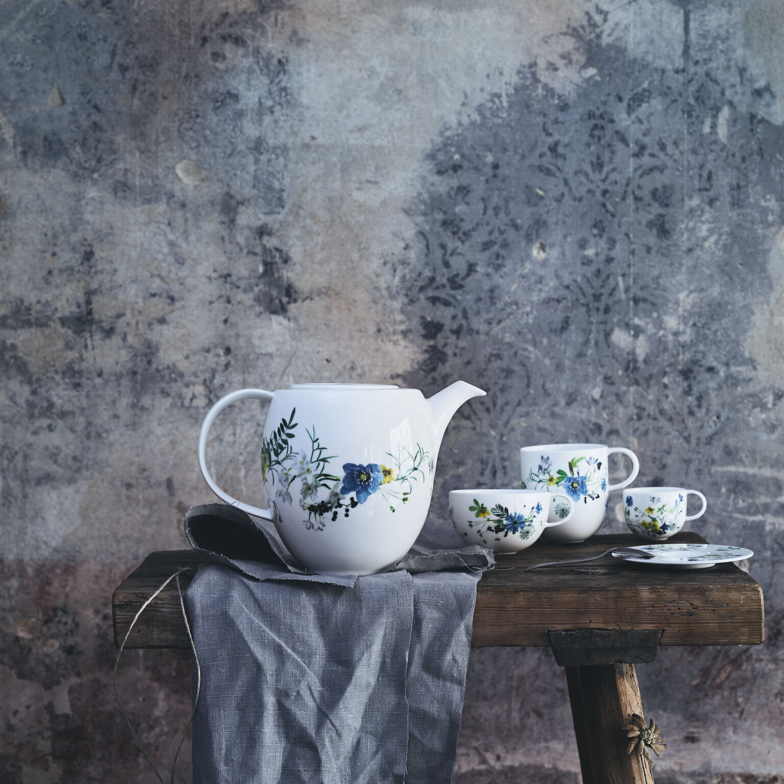 Brillance Bone China Fleurs des Alpes Kaffeekanne 6 Pers.