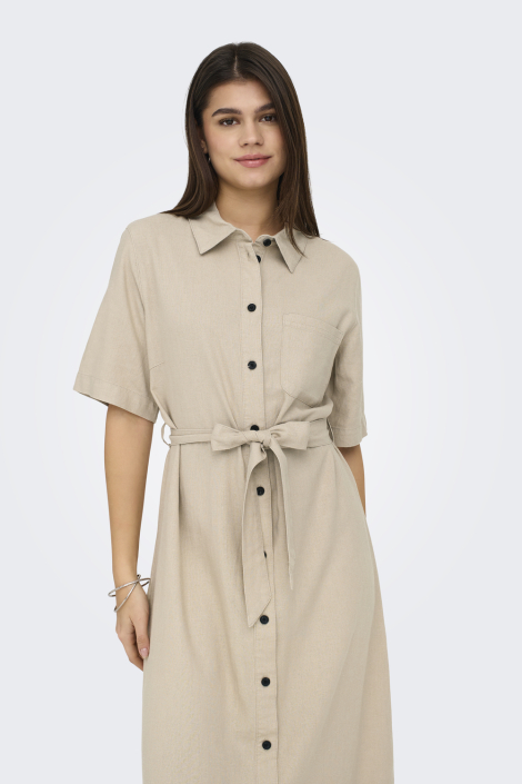 Only beige dames jurk