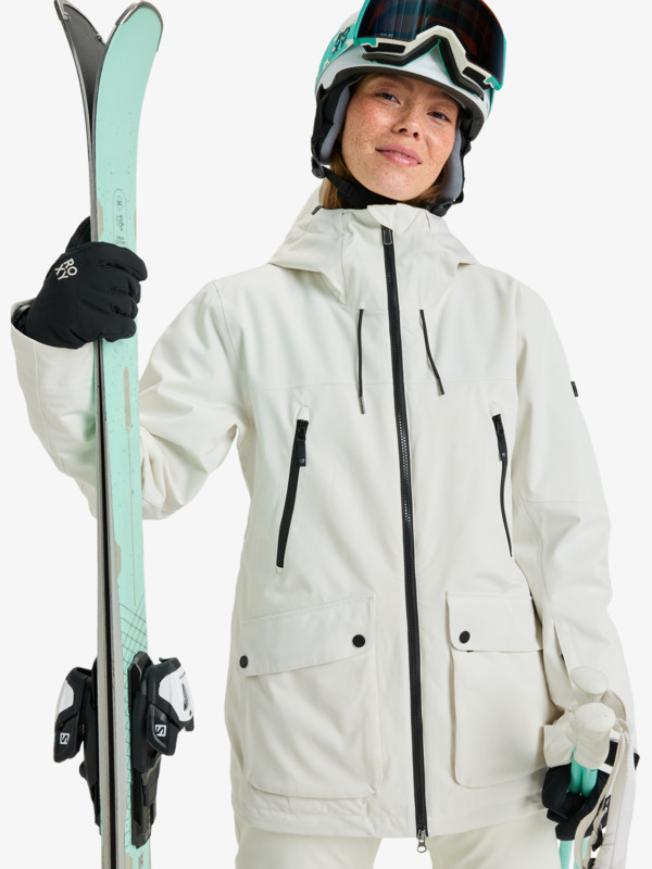 Stated 20K Veste de snow technique Blanc Femme