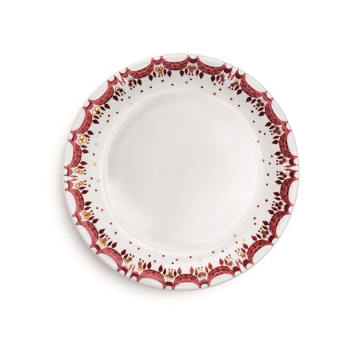 Bjørn Wiinblad Juletallerken, Rød, Ø28,5 cm