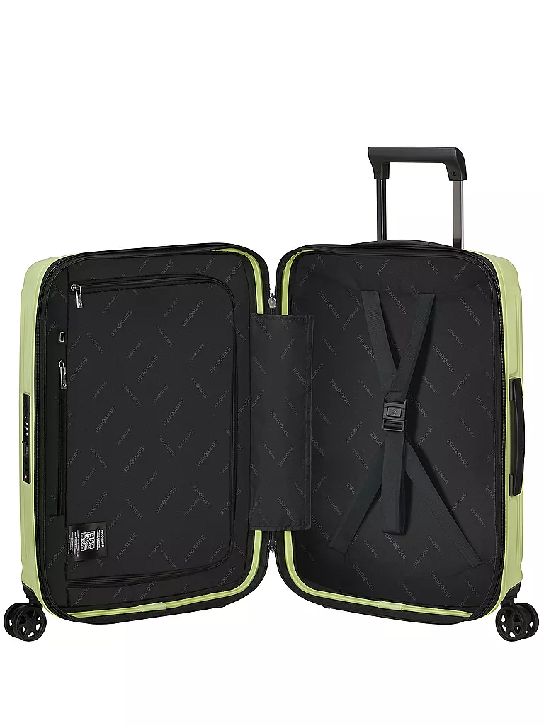 SAMSONITE Trolley  NUON SPINNER 55cm erweiterbar metallic melon hellgrün