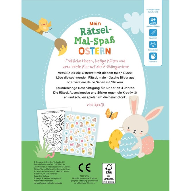Mein Rätsel-Mal-Spaß - Ostern
