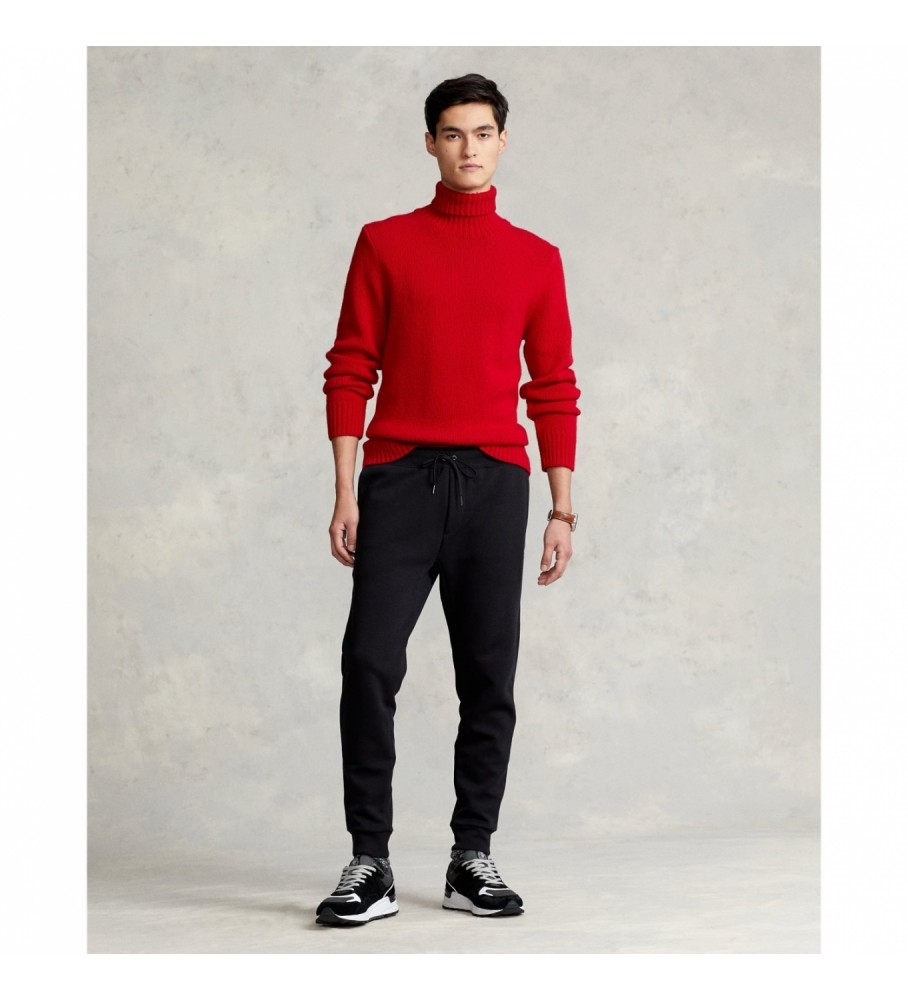 Calça jogger Ralph Lauren Double-Knit preta