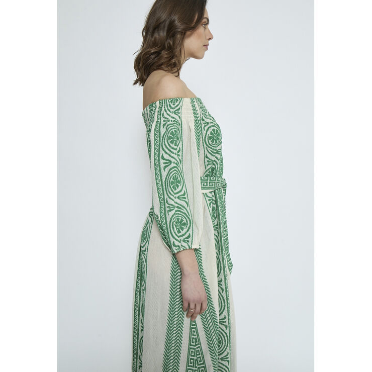 Minus MSMerilla Maxi Dress Palm green
