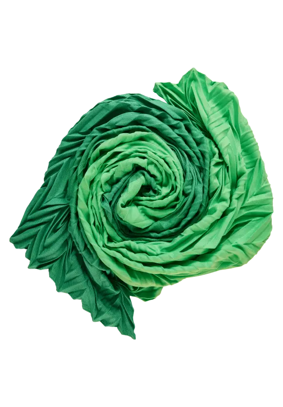 Plissée Schal - light spring green