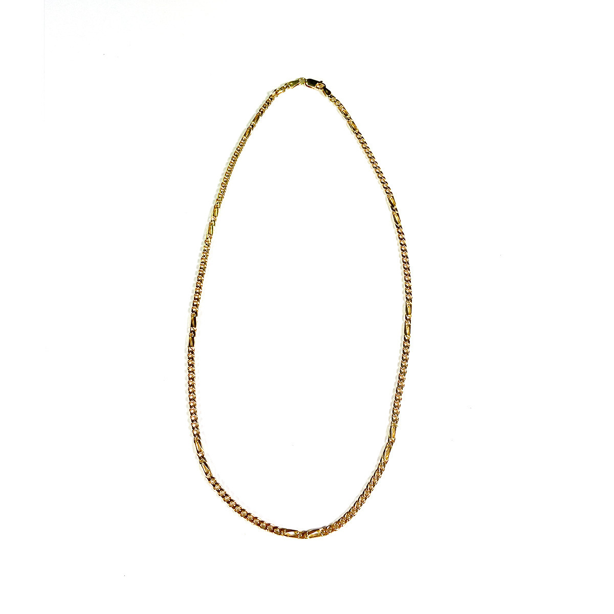 Collier d'occasion or jaune 750 maille fantaisie 50 cm