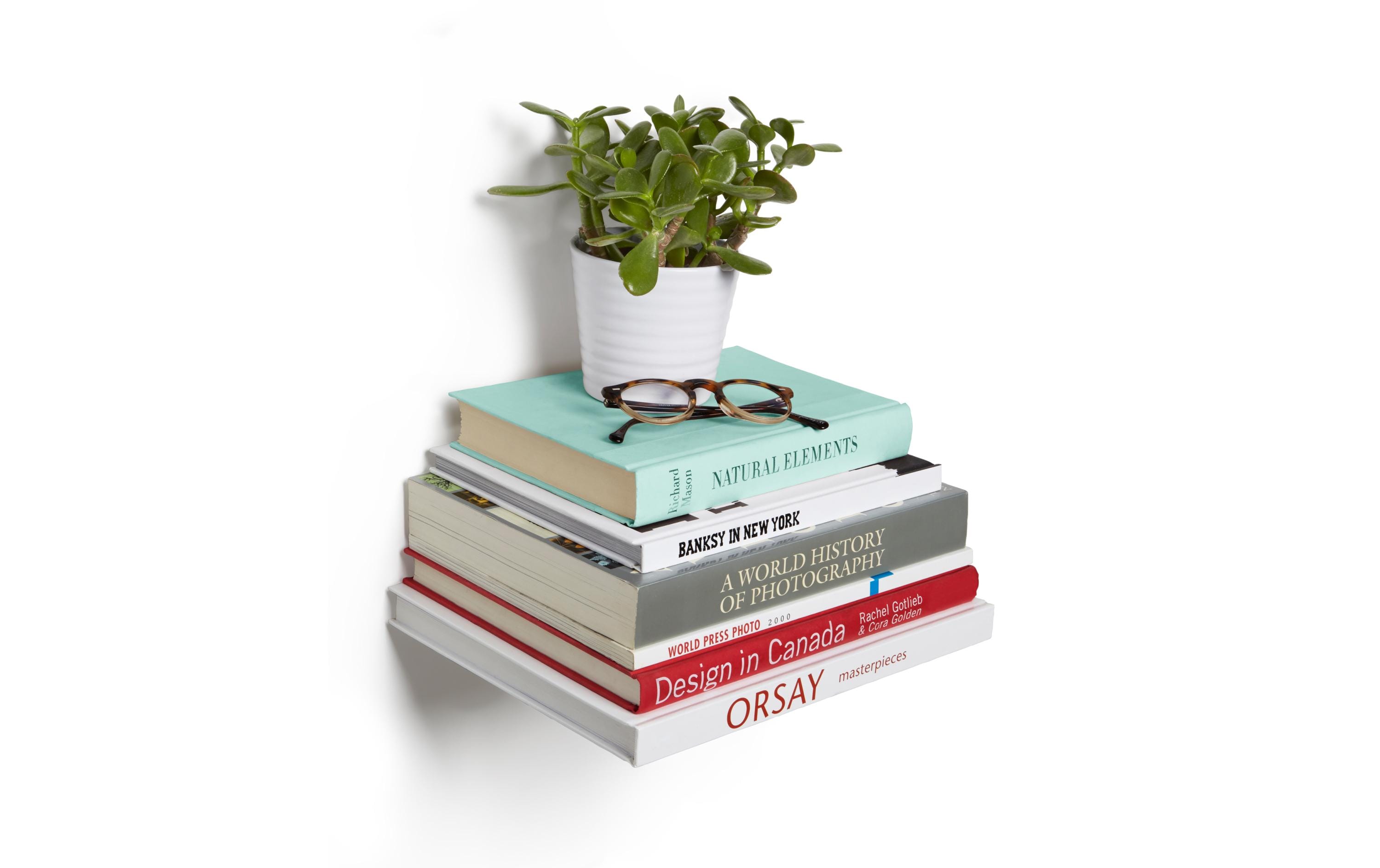 Wandregal Conceal 3er Set, SilberBücherregal in Silber