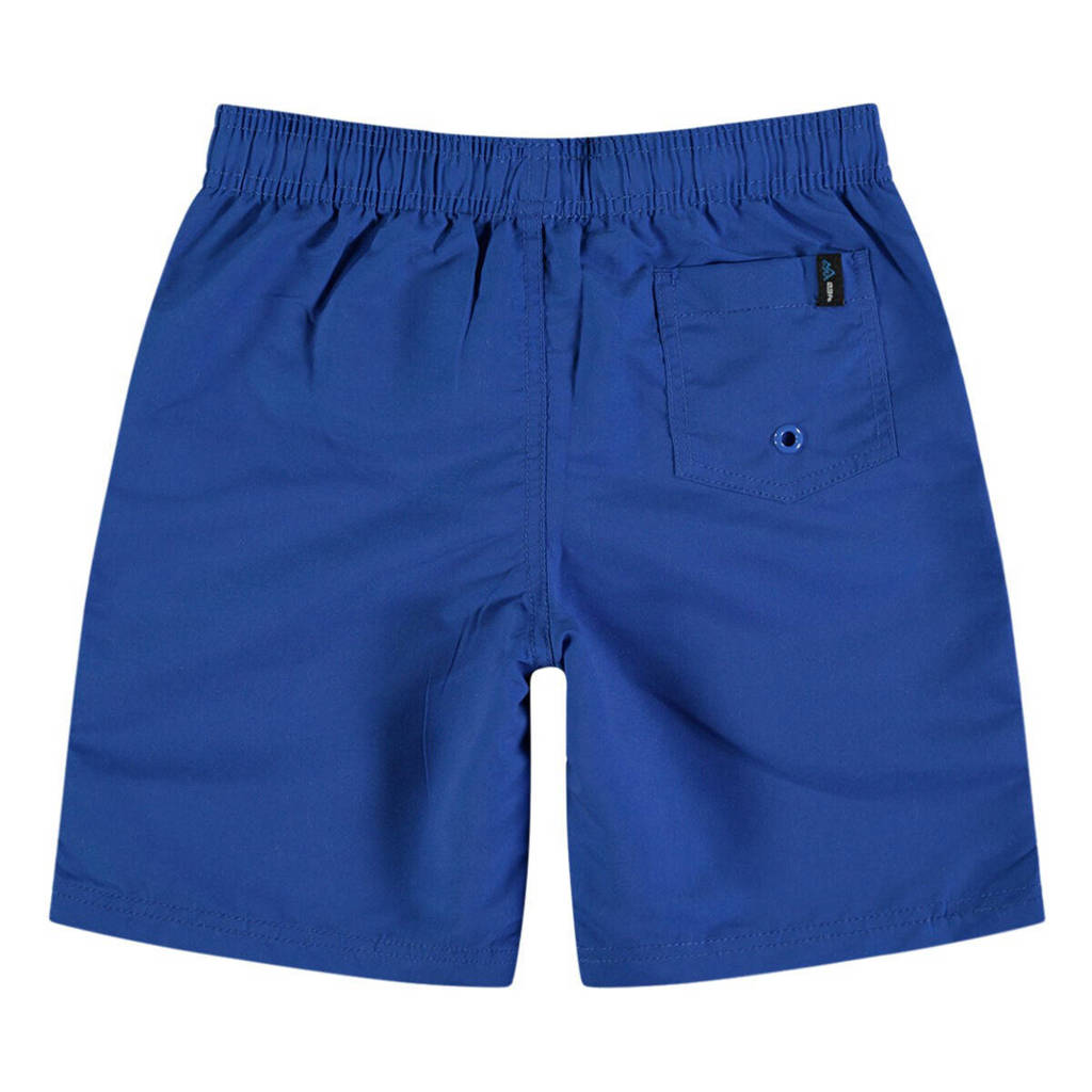 plak stofzwemshort blauw