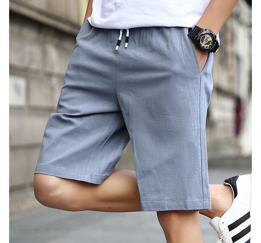 Aozora - Mid Rise Plain Shorts