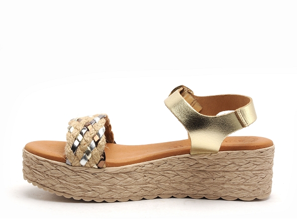Eva frutos nu pieds talons femme 797 or