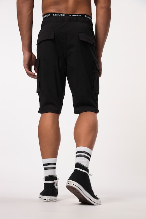 STHUGE Cargo-Bermuda, Elastikbund, Nylon, bis 8 XL