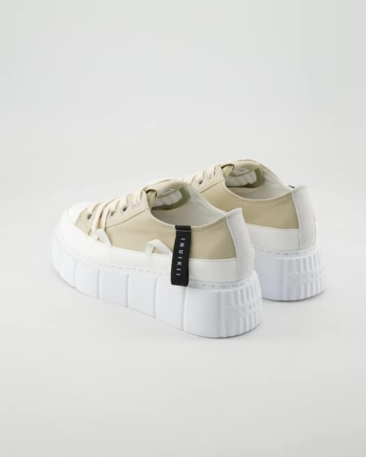 Inuikii Matilda Canvas Low Sneaker in Beige