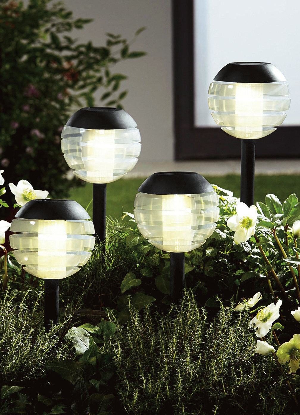 Solarleuchte mit Softone-LED, 4er-Set