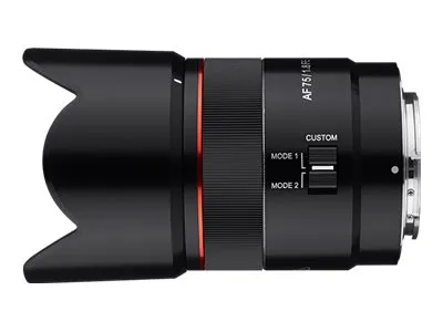 Samyang AF - Telefoto objektiv - 75 mm - f/1.8 FE - Sony E-mount - for Sony Cinema Line; a VLOGCAM; a1; a1 II; a6700; a7 IV; a7C; a7C II; a7CR; a7R V; a9 III