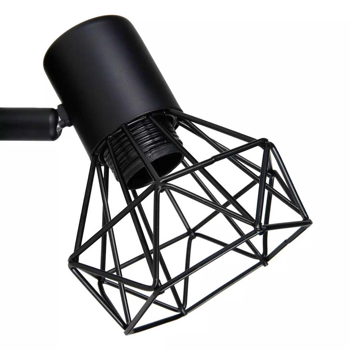 Applique murale métal (H14,5 cm) Diamant Noir