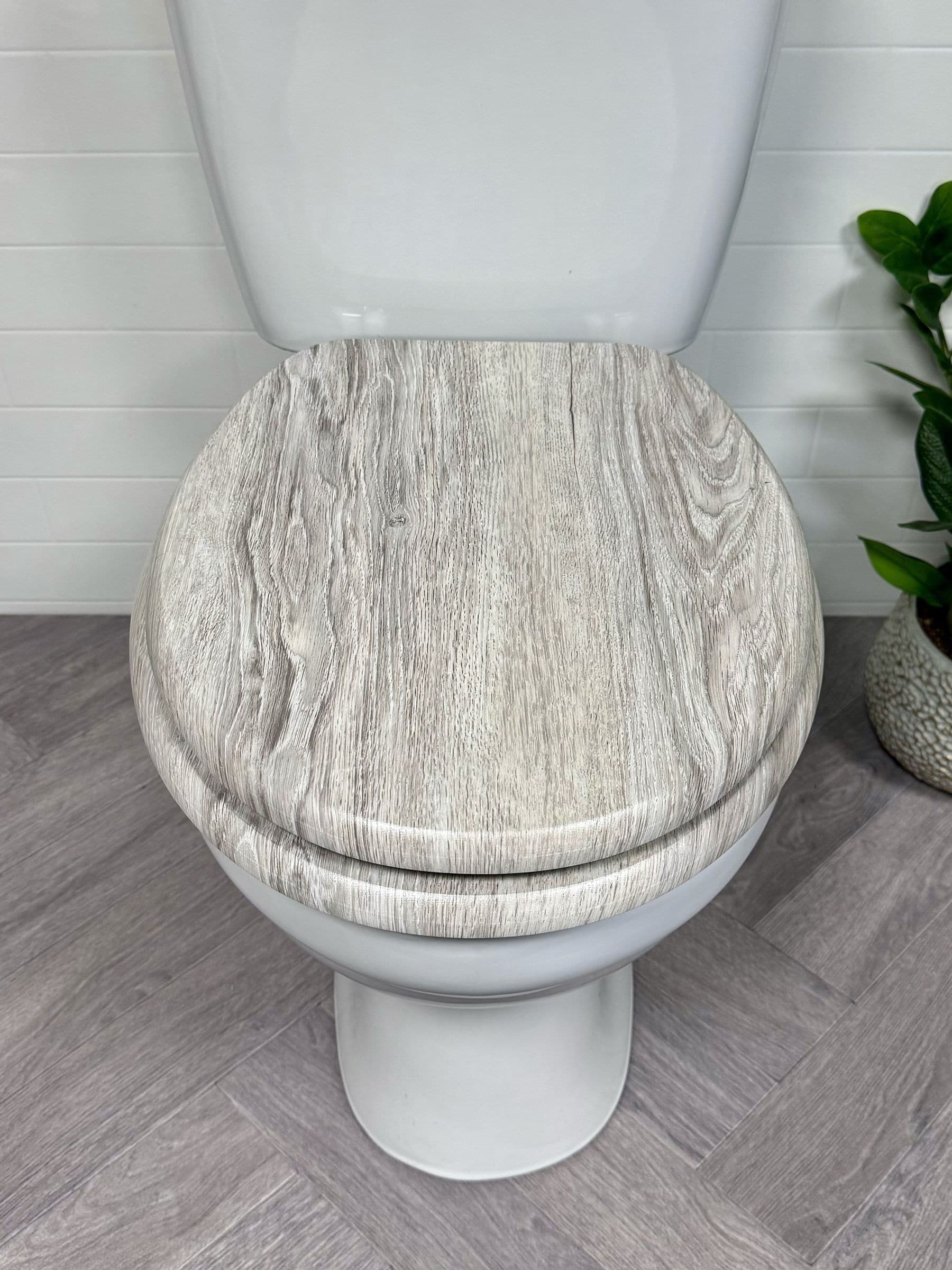 Showerdrape - Norfolk Soft Close houten toiletbril