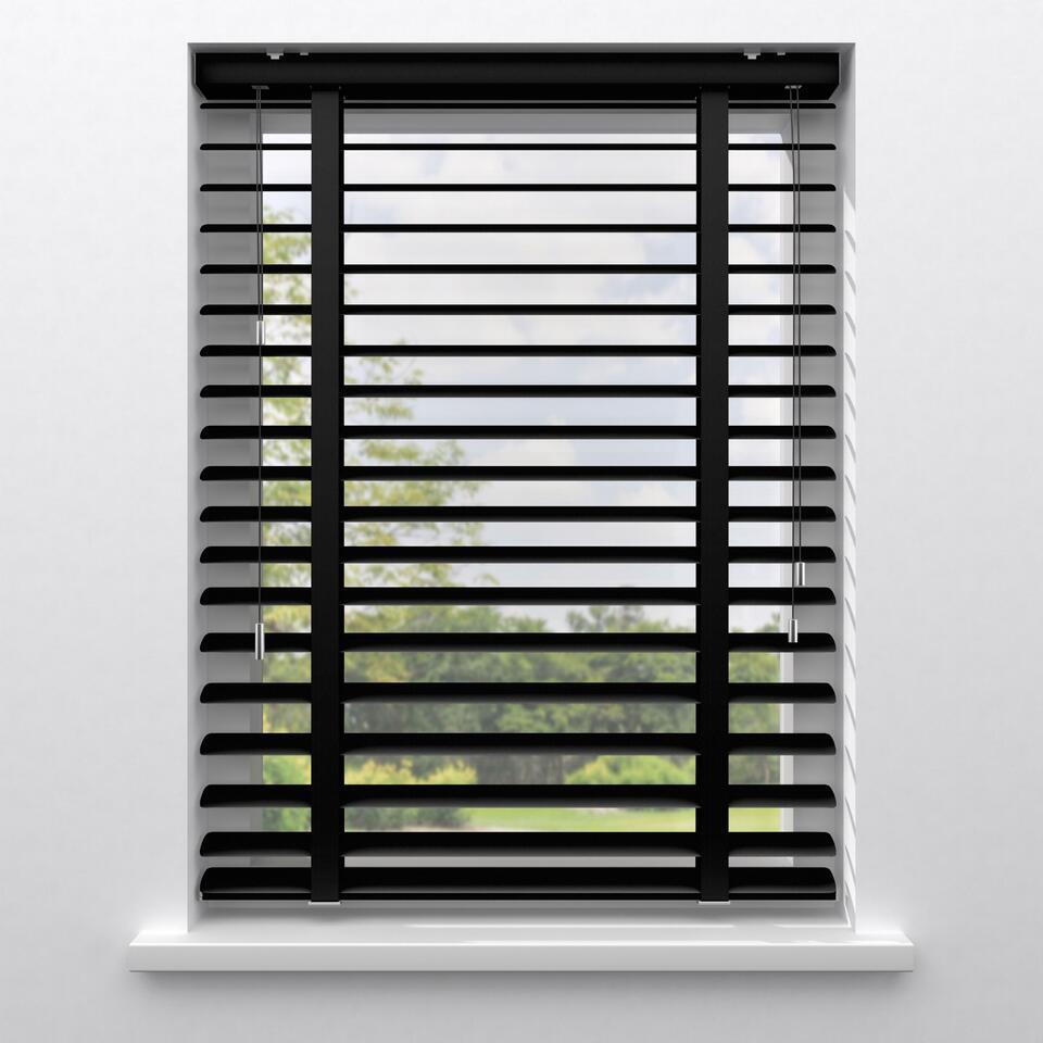 Fenstr Aluminium Jaloezie Mels Mat Zwart 50mm