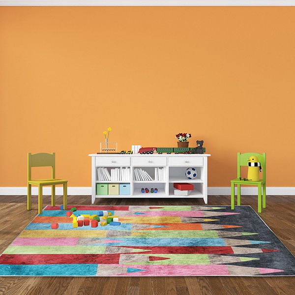 Mani Textile TPS_COLOR_CRAY00 - Tapis Enfant Coloré