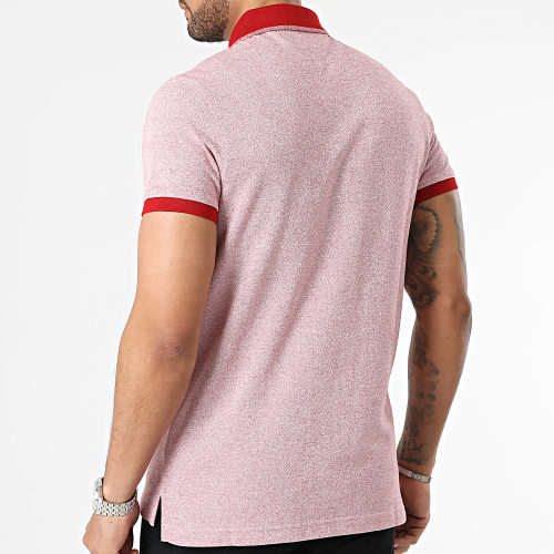 Polo Manches Courtes Mouline Tipped 1665 Rouge Chiné