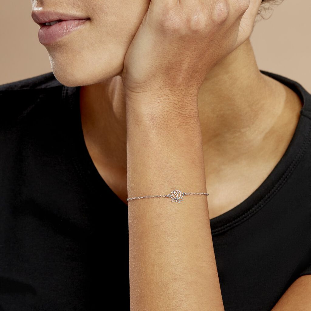 Bracelet Maylie Argent Blanc