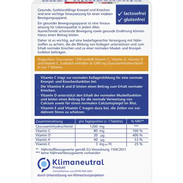 aktiv Glucosamin 1200 + D3 + K + C Tabletten