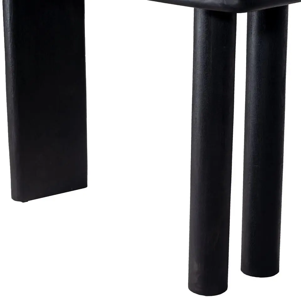 Sidetable Mangohout Zwart - 113x44x76cm - Rumi