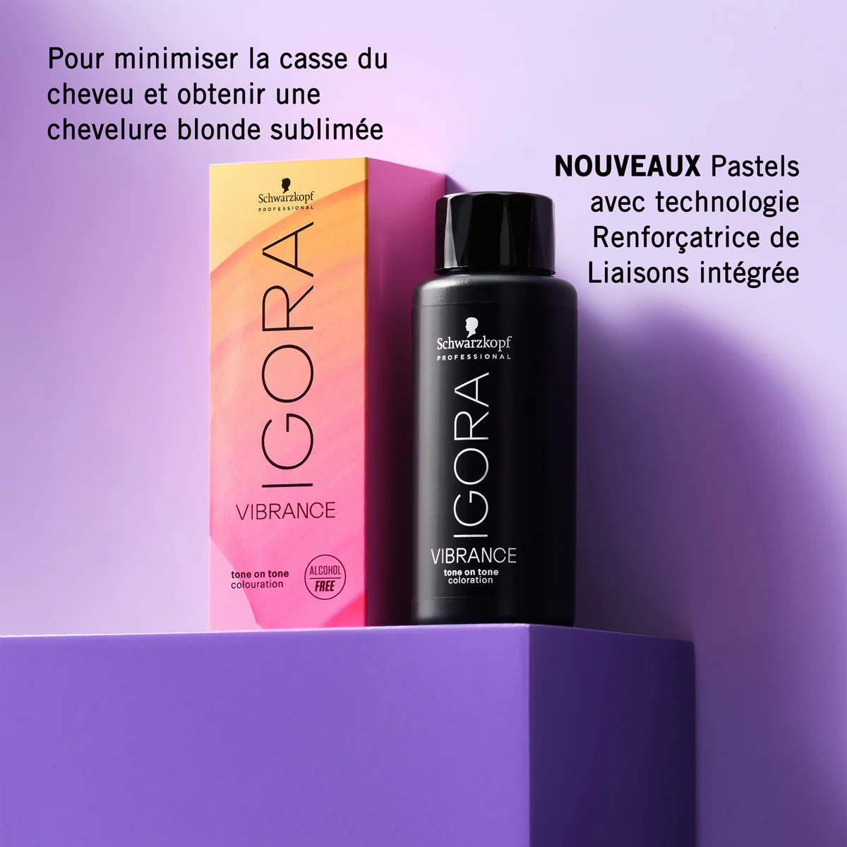Coloration ton sur ton sans alcool Igora Vibrance 60ml