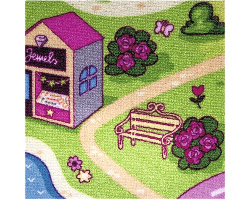 Tapijt Sweet Town roze 400 cm breed (per meter verkocht)