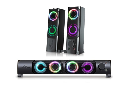 SPIRIT OF GAMER - Enceintes multimédia Enceintes pc 2.0 - 6w rms - modulable en une barre de son ...