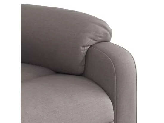 Fauteuil de massage inclinable Taupe Tissu