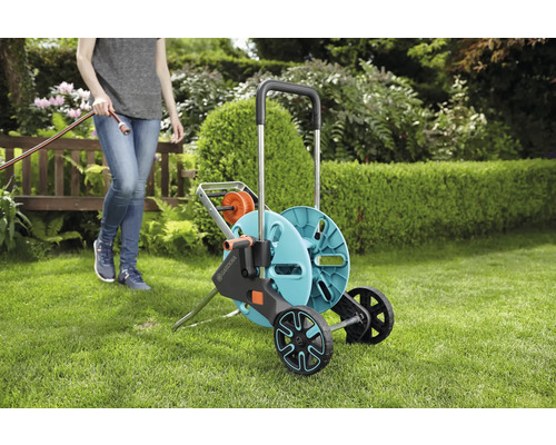 GARDENA CleverRoll M Easy slangenwagen, turquoise