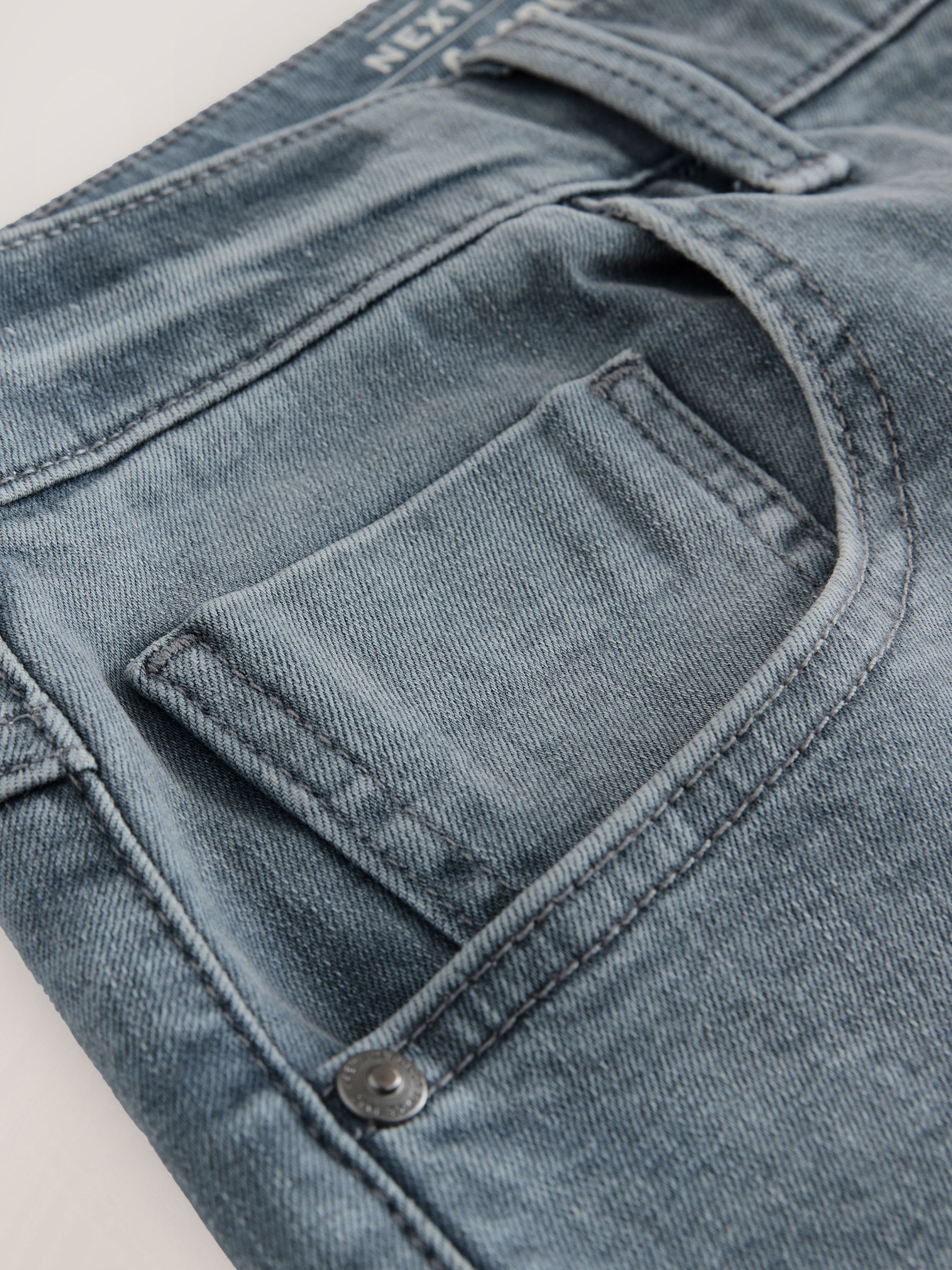Blauw - Slim Fit - Stretch denim short